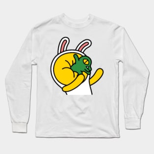 KakaoTalk Friends Muzi & Con (Face Smash) Long Sleeve T-Shirt